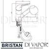 Bristan Pear Sink Mixer Pull Out Spray Tap Dimensions